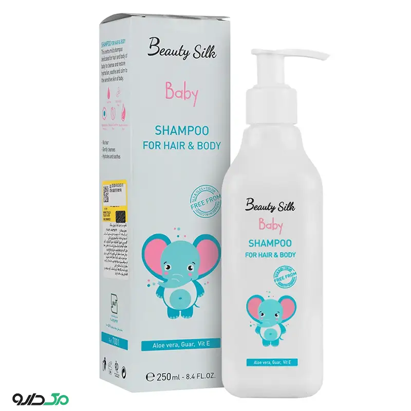 شامپو سر و بدن کودک بیوتی سیلک